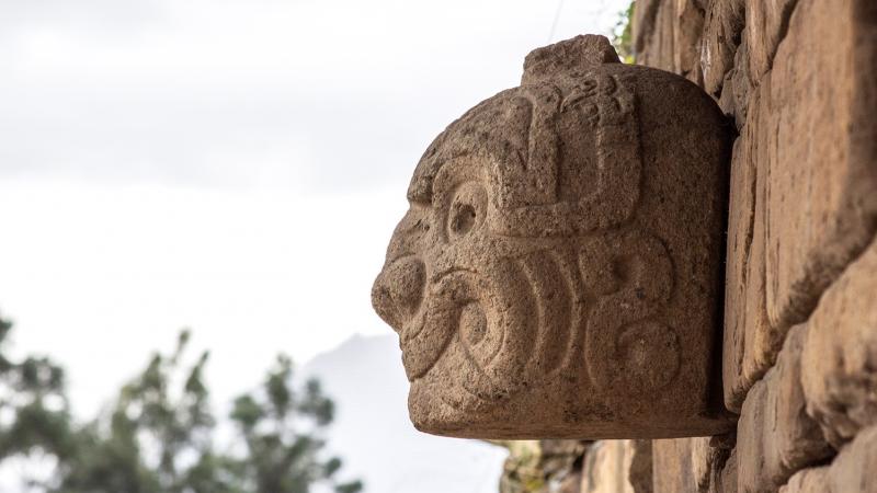 Chavin de Huantar - the famous stone heads in South America