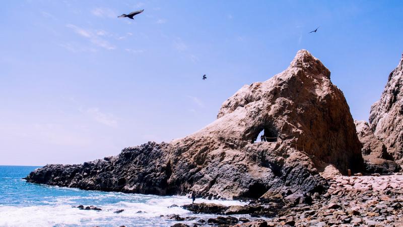 Cuevas de Anzota, beautiful seaside caves in Arica, Chile